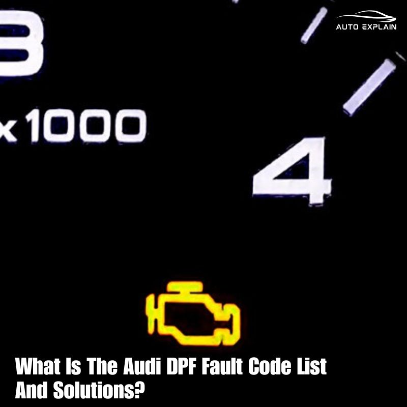 Audi DPF Fault Code List