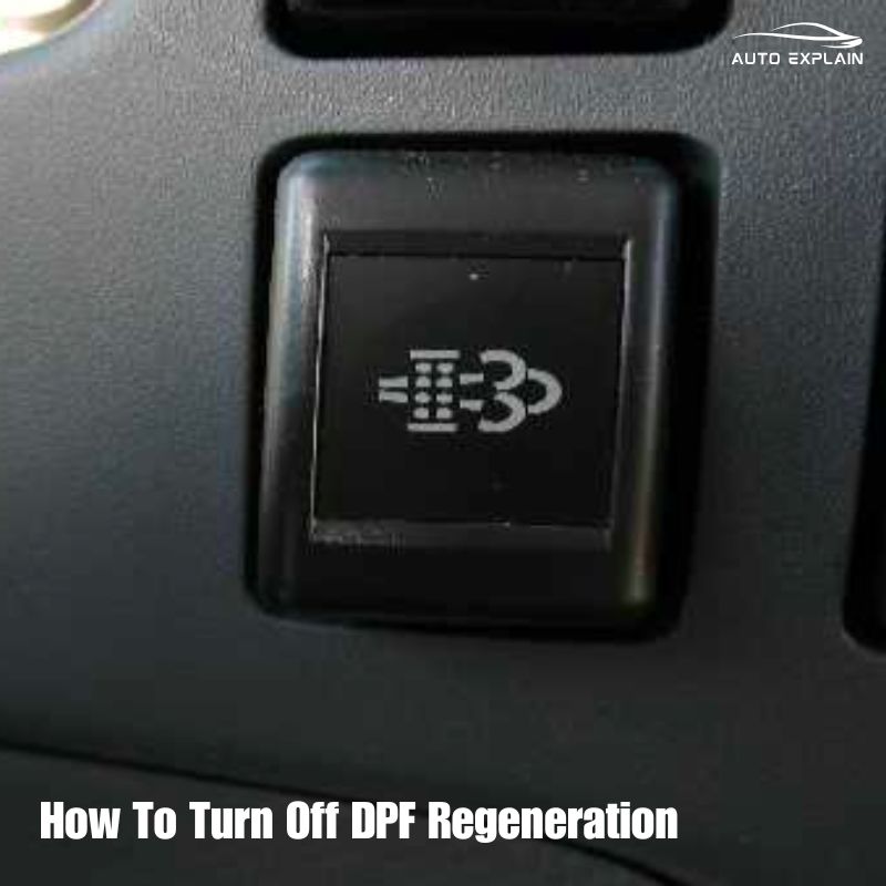 How To Turn Off DPF Regeneration