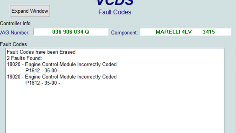 Audi ECU components failure