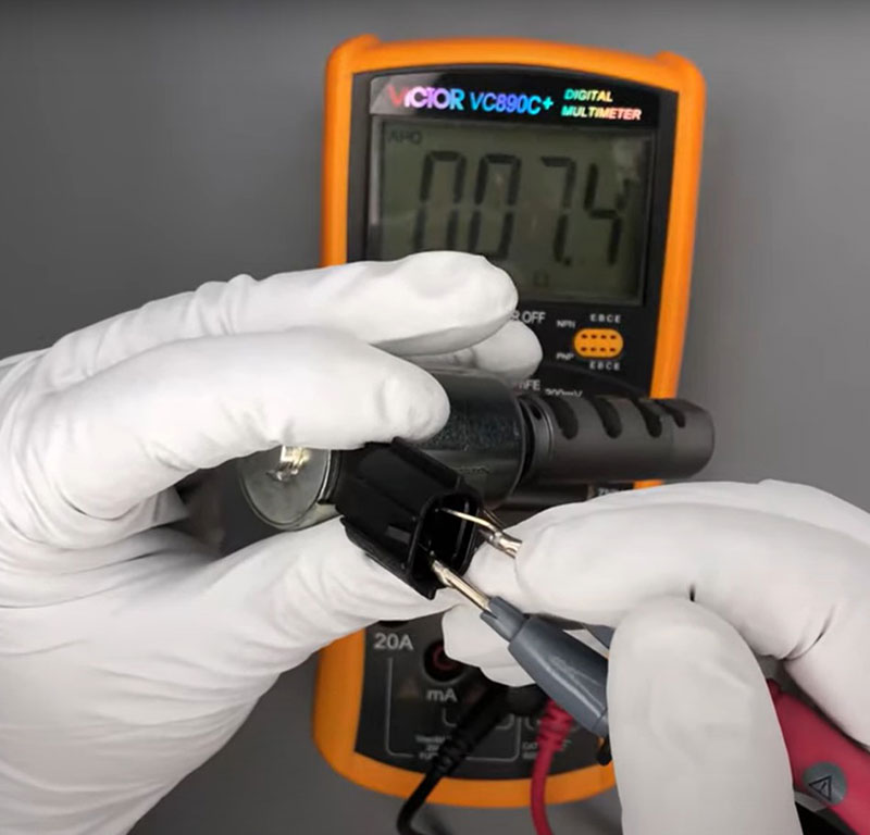 check audi p0010 dtc with multimeter