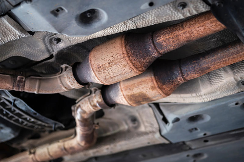 Clogged catalytic converter