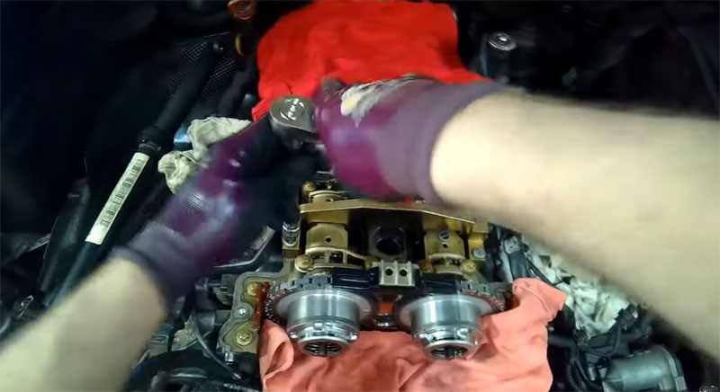 fix dtc p0024 mercedes-benz by replacing Timing Chain