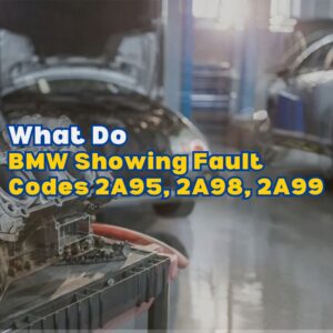 BMW Showing Fault Codes 2A95, 2A98, 2A99