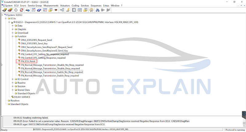 ECU Reset after ECU Coding to save your variant coding process