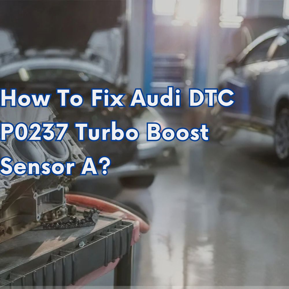 How To Fix Audi DTC P0237 Turbo Boost Sensor A?