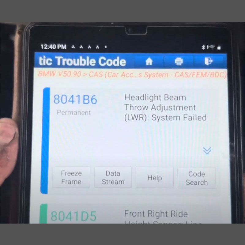 How to Fix BMW Code 8041B6: LWR System Faulty?