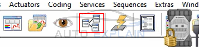 how to use vediamo: click Variant Window Button on Toolbar