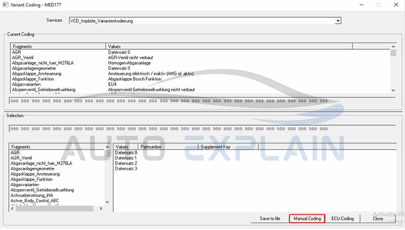 how to use vediamo software mercedes for manual coding