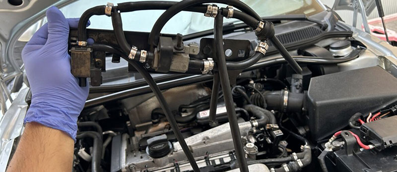 Check all rubber and plastic vacuum hoses connected to the N75 valve and wastegate actuator to inspect root cause of audi p0243