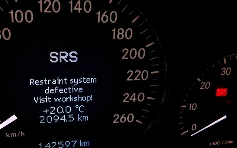 mercedes srs fault
