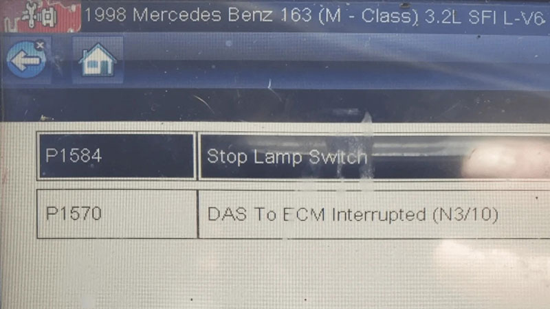 p1570 mercedes dtc
