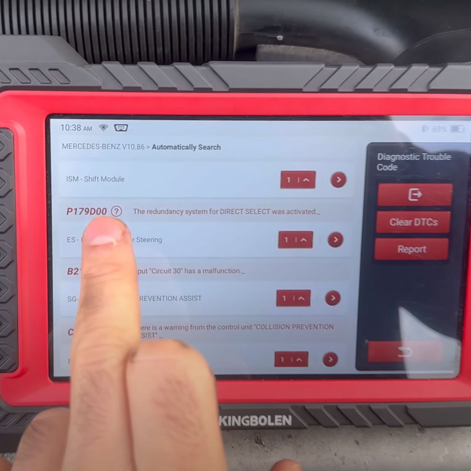 P179D00 Mercedes Fault Code