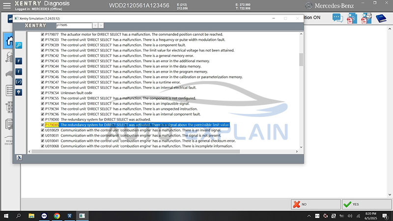 How to Fix The Mercedes Fault Code P179D85