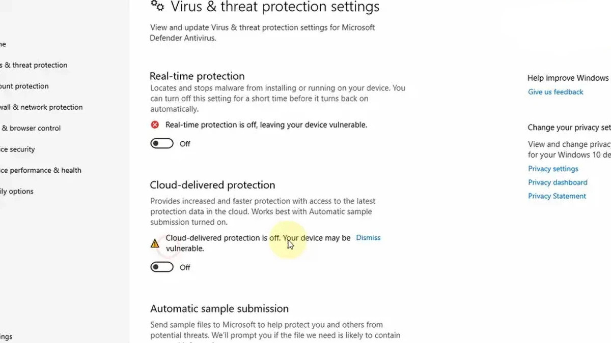 Disabling Antivirus Post-Restart