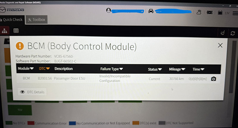 Symptoms of a bad body control module