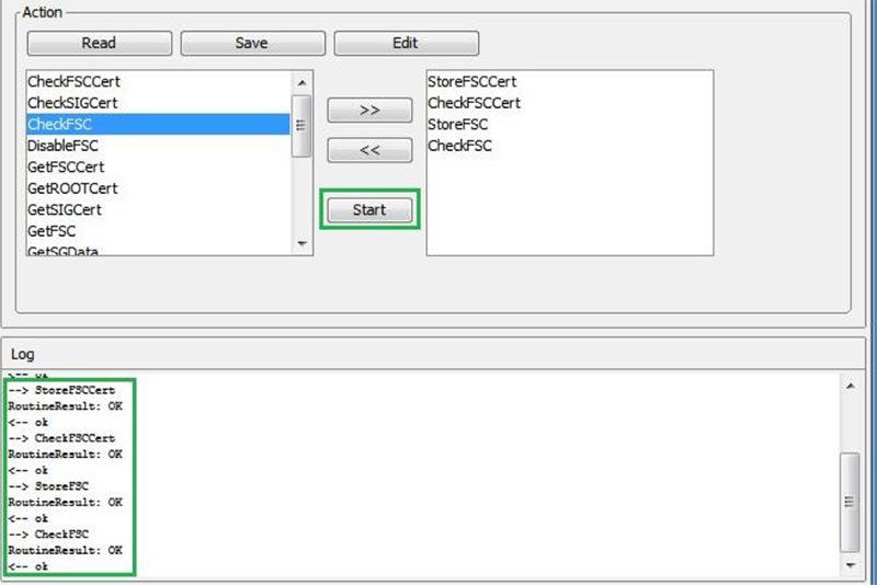 Run and Verify BMW Code FSC Imports