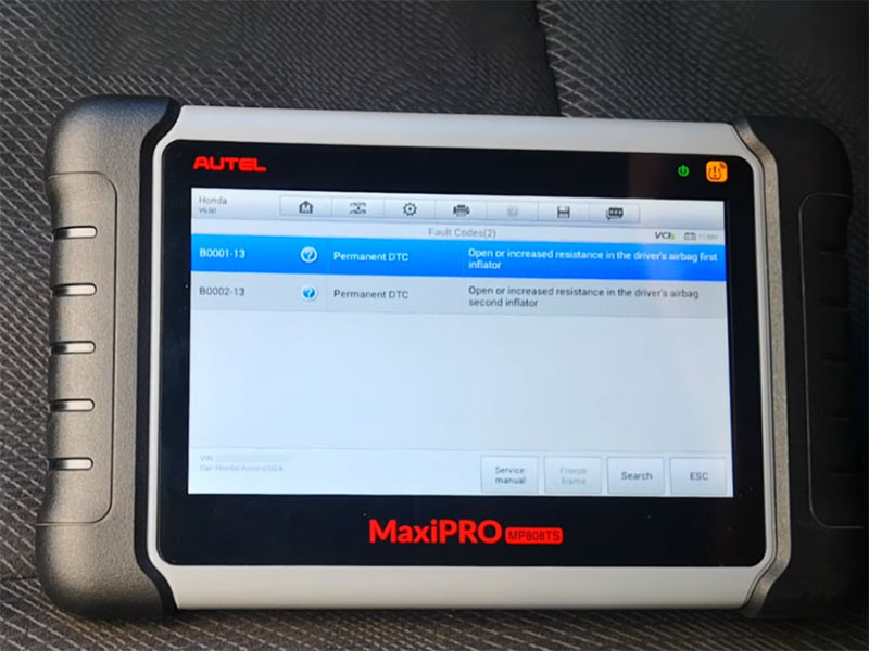 Fix airbag error