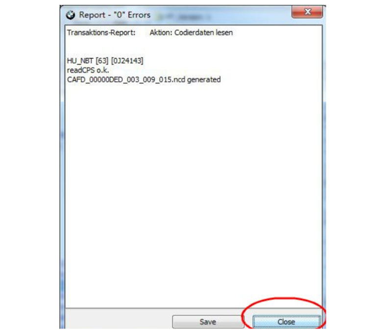 Enable / Disable BMW beeping sound when lock/unlock process: A report file appear after choose "read coding date"