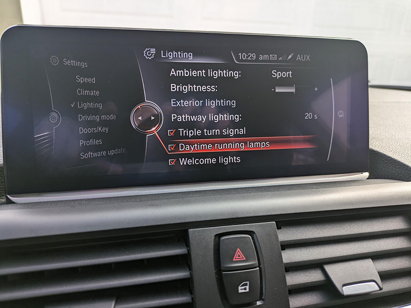 Turn off BMW DLR