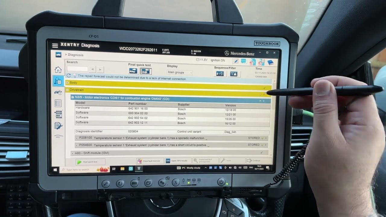 Xentry software - a tool for Diagnosing Mercedes Blind Spot Assist Inoperative