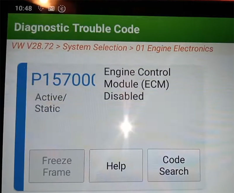 audi error p1570 scanplus x