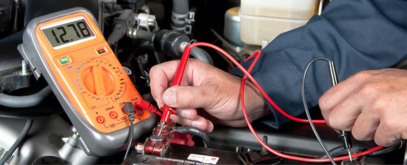 car battery - one component of active brake assist