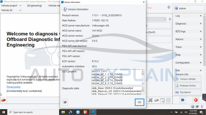 Download ODIS Engineering Version 17.0.1