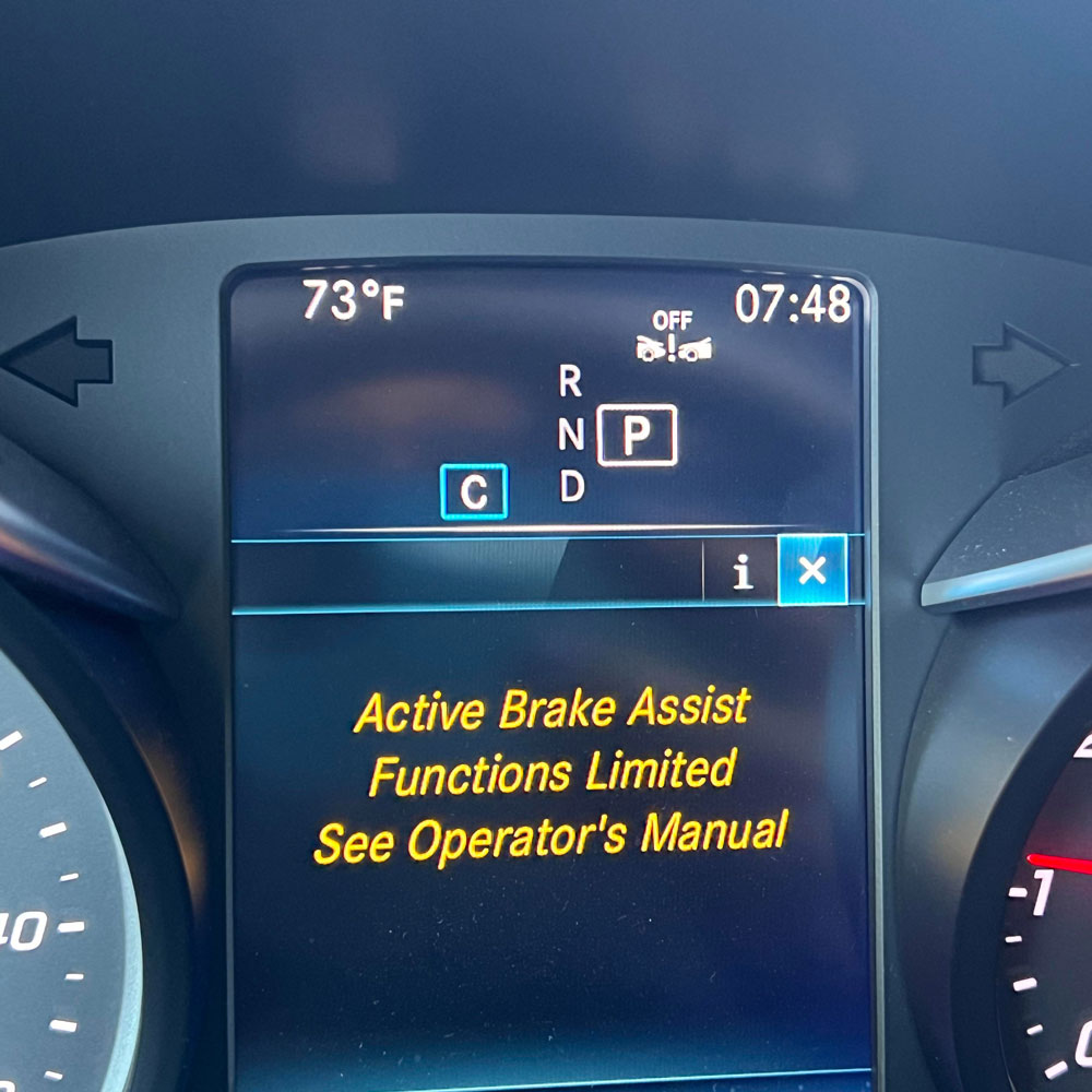 How to Fix ‘Active Brake Assist Functions Limited’ on Mercedes