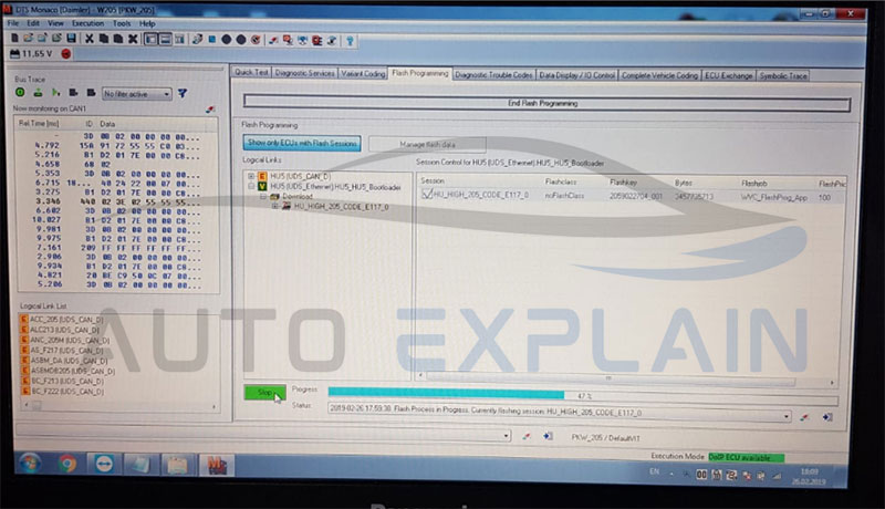 how to fix bootloader active with DTS Monaco