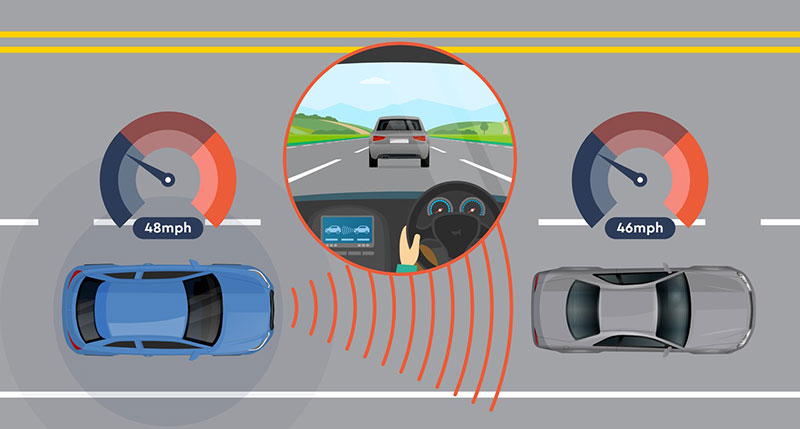 how does adaptive cruise control work