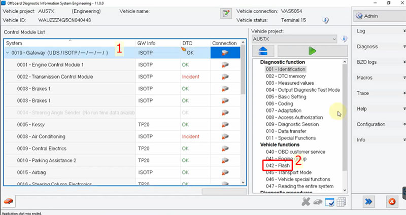 How to use ODIS Engineering to flash ecu
