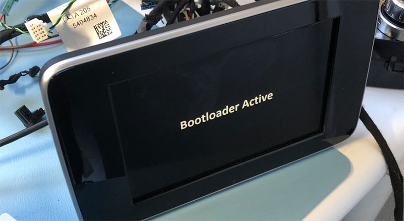 mercedes bootloader active