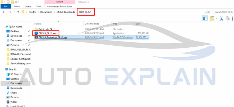 step 1 for odis service download
