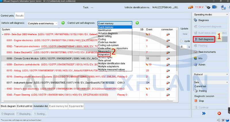 perform adaptation with odis service