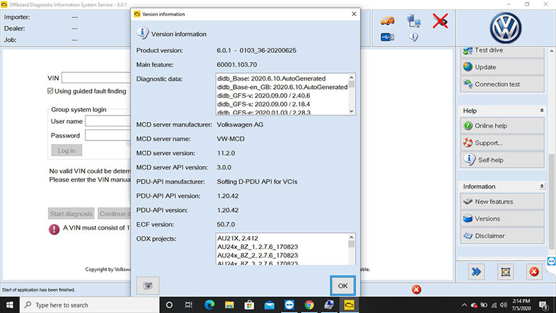 ODIS Service - tool to fix audi error p1570