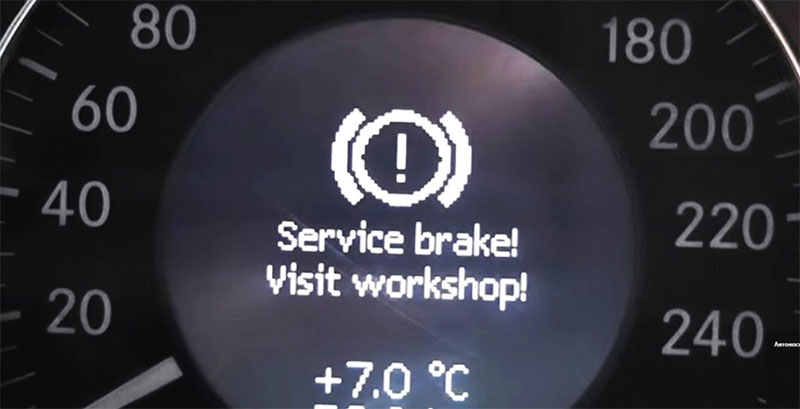 mercedes benz service brake visit workshop
