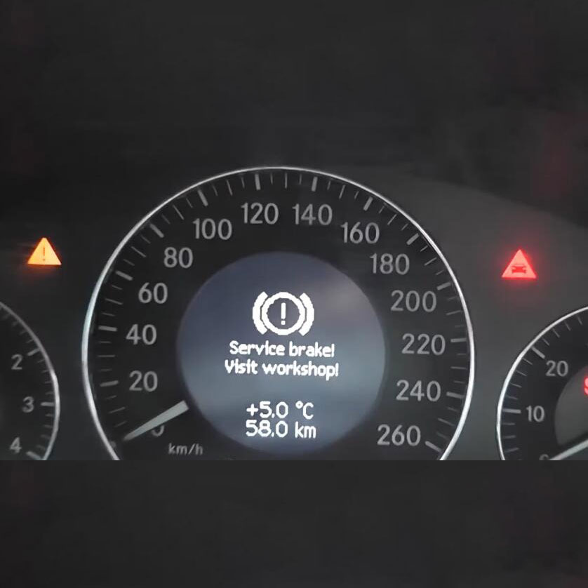 Mercedes Benz "Service Brake Visit Workshop"