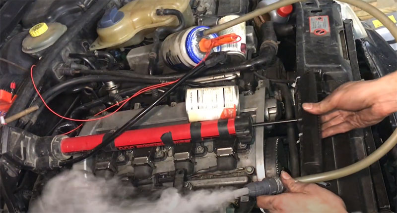 test dtc p0236 audi with smoke machine