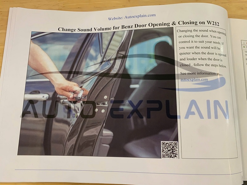 Change Sound Volume Door Opening & Closing for Benz