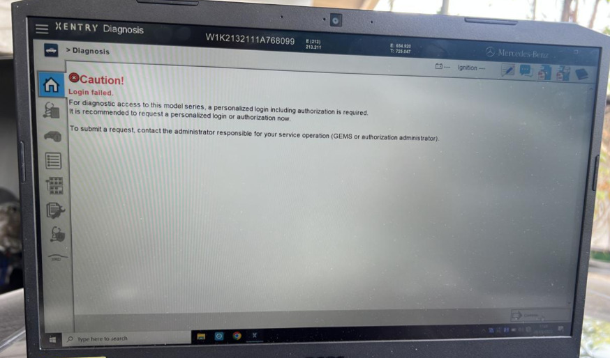 login failed when dont have certificate