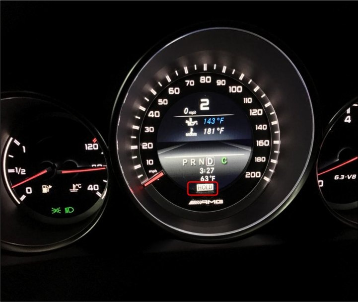 how to activate brake hold mercedes 4