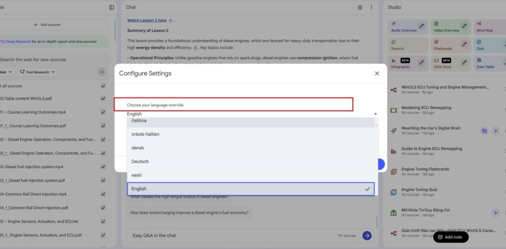 Multilingual Learning Support