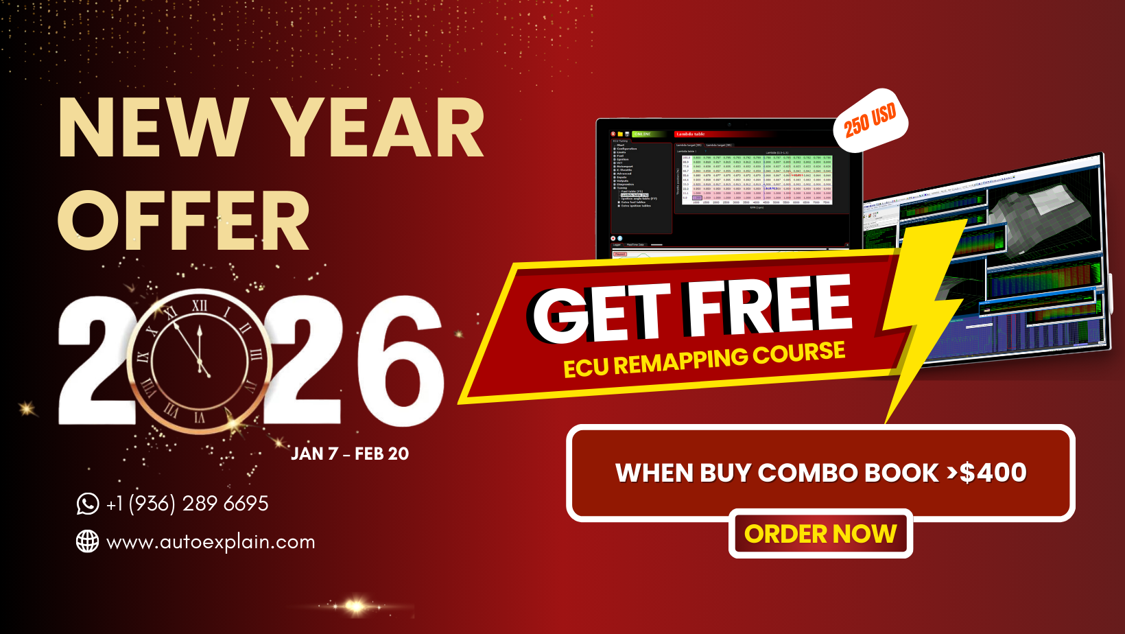 NEW YEAR OFFER AutoExplain Banner