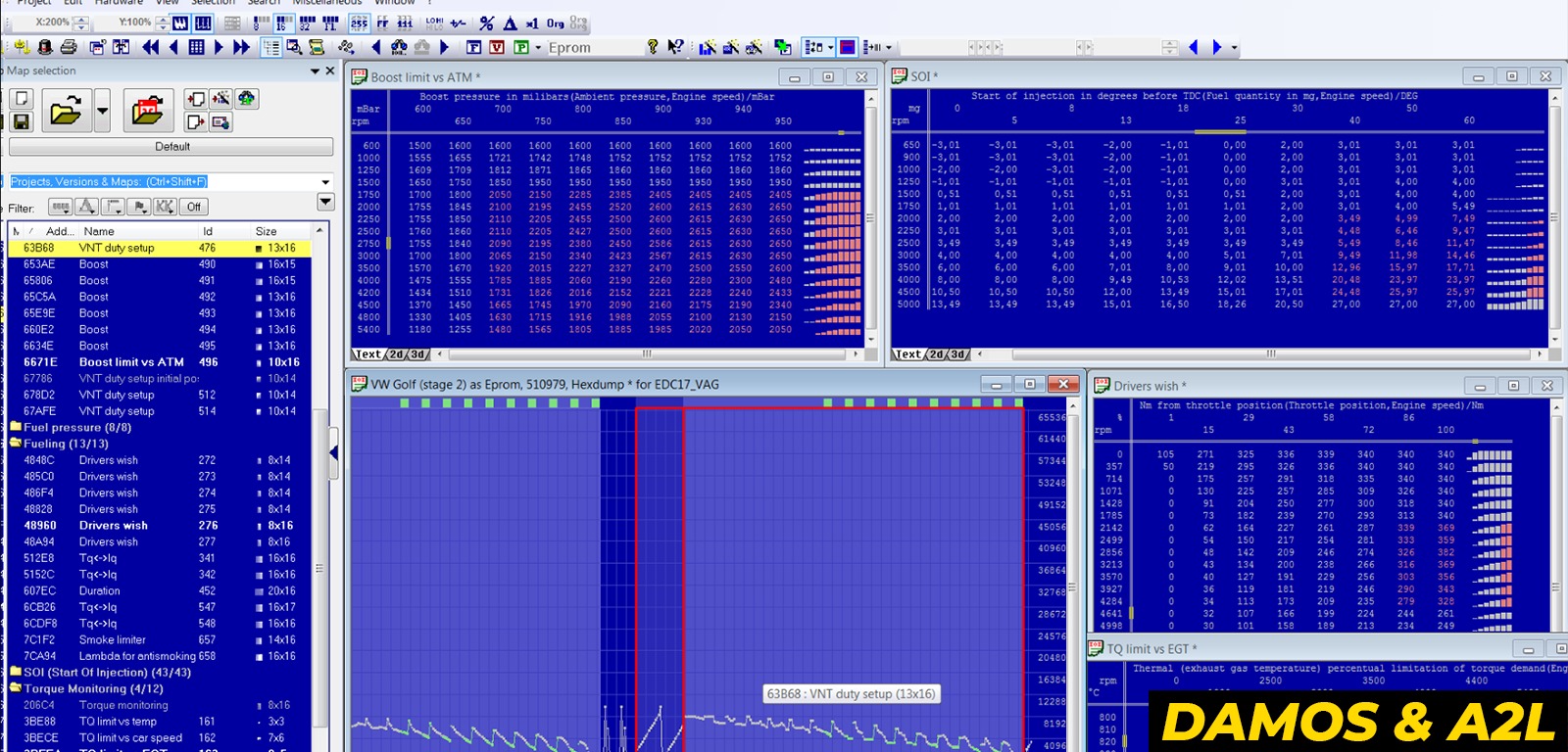 How to use Damos files in WinOLS 4